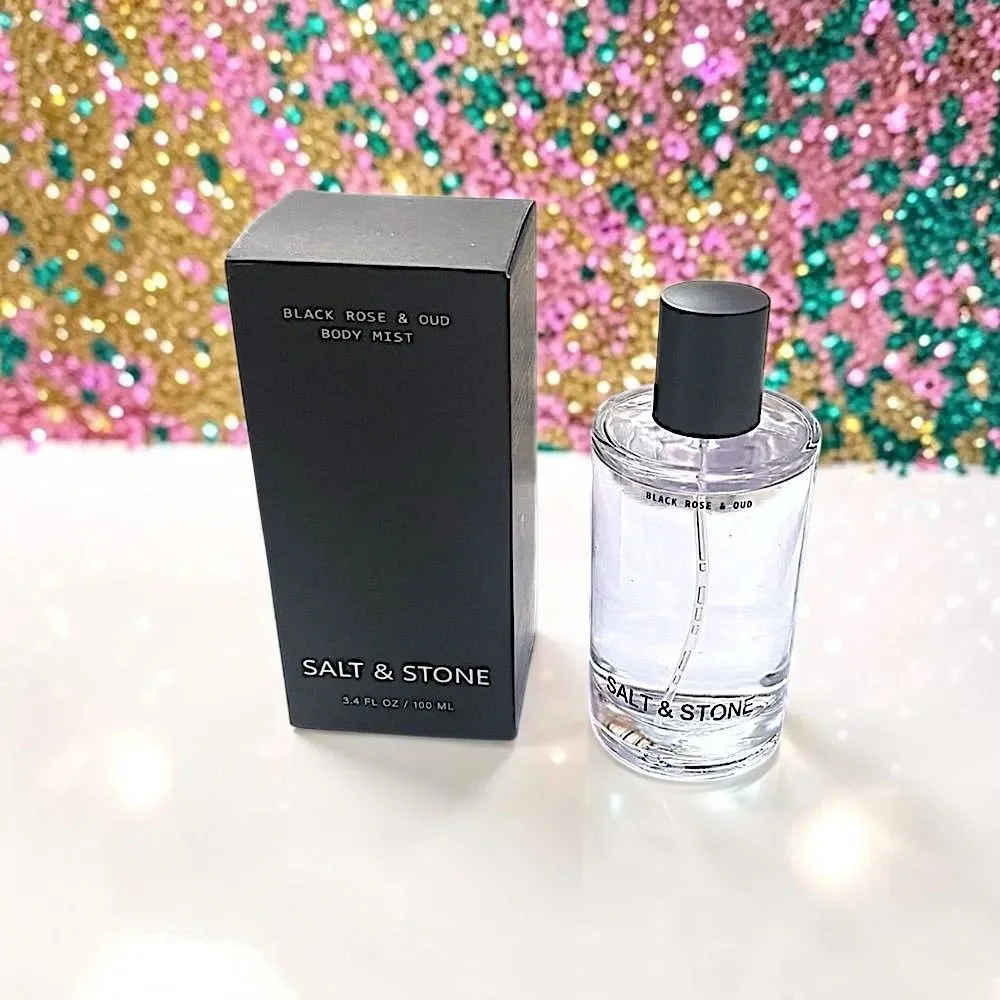 Salt & Stone Black Rose & Oud Body & Hair Fragrance Mist 3.4 fl oz New In Box